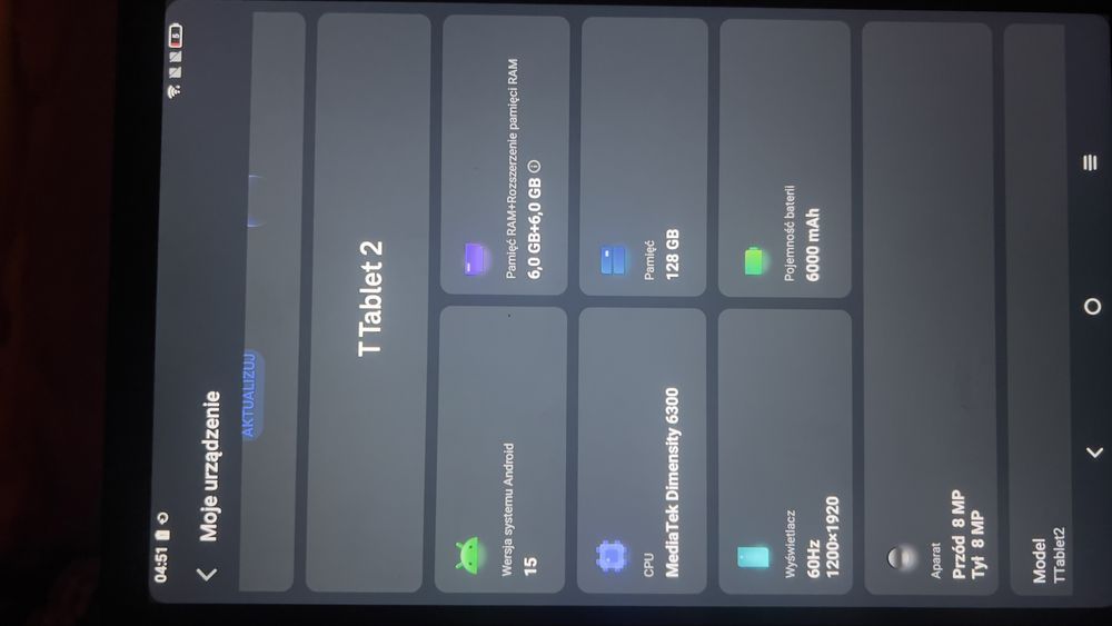 Tablet T-mobile T-tab 5G 6GB RAM 126GB