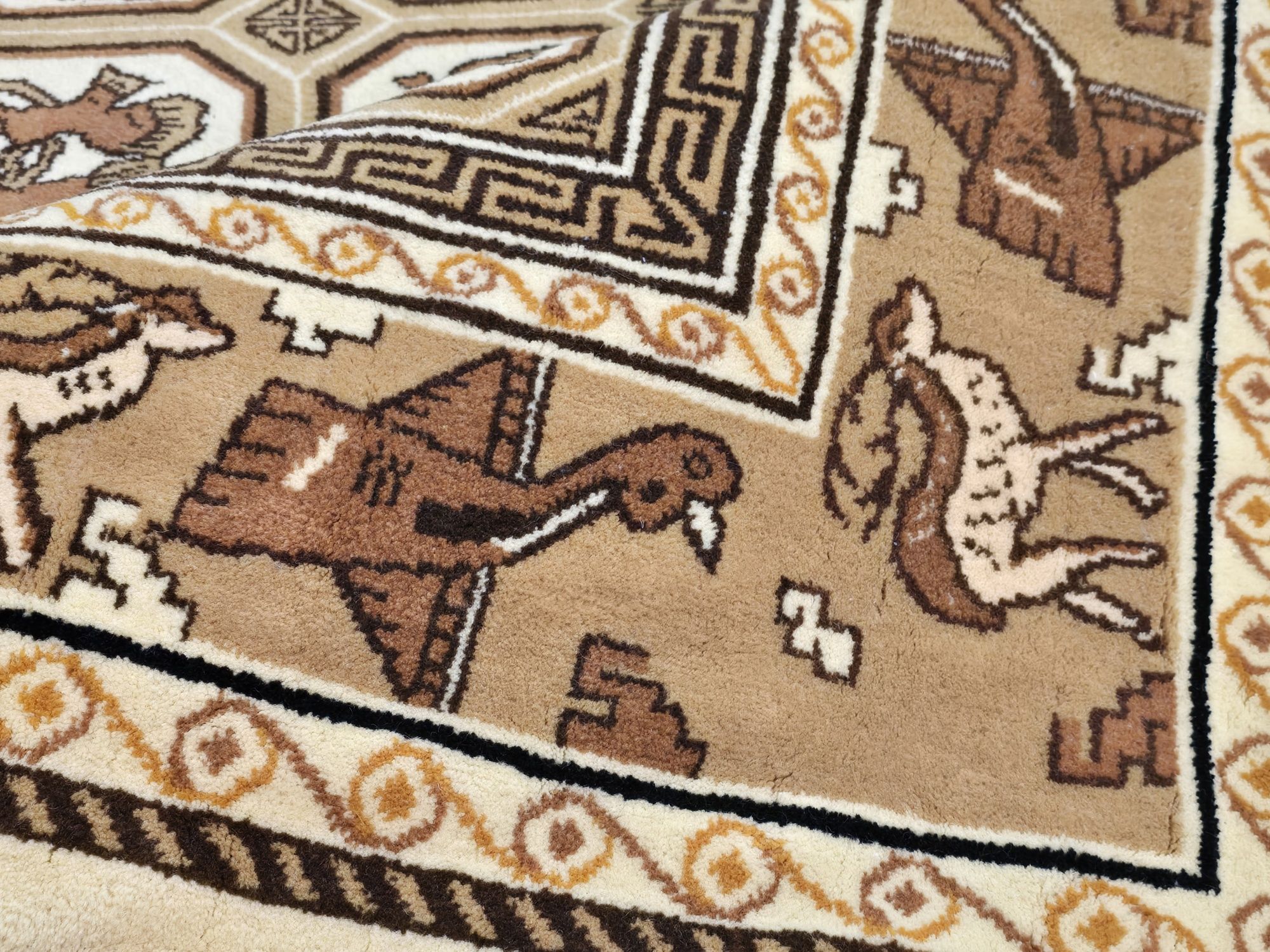 Indo Tabriz 280x180 Ręcznie tkany wełniany dywan z Indii od Persopolis