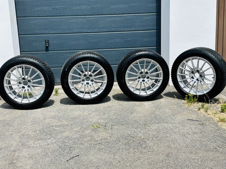 Komplet Kół Alufelgi + Opony 5x112 225/50/17 Dunlop Oryginalne Audi