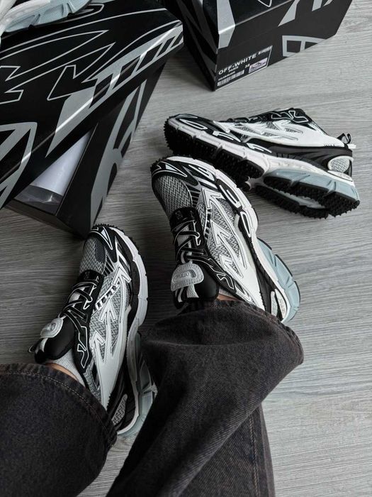 Кросівки OFF-WHITE Be Right Back Grey Black premium