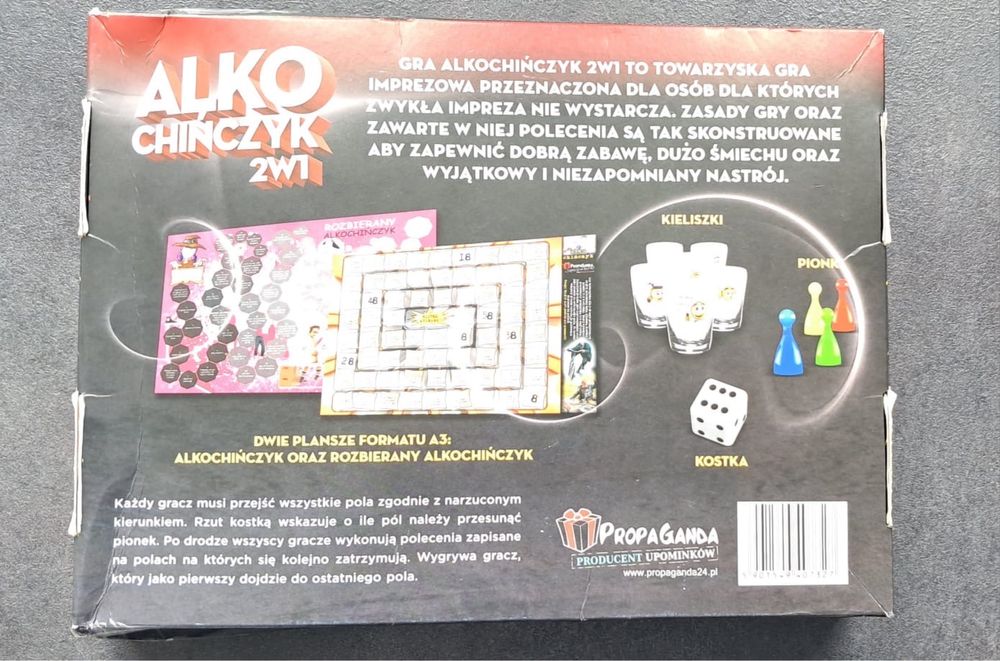 Gra na wieczór, ruletka, alko-chińczyk