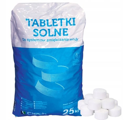 Tabletki solne, sól do uzdatniacza wody 25kg