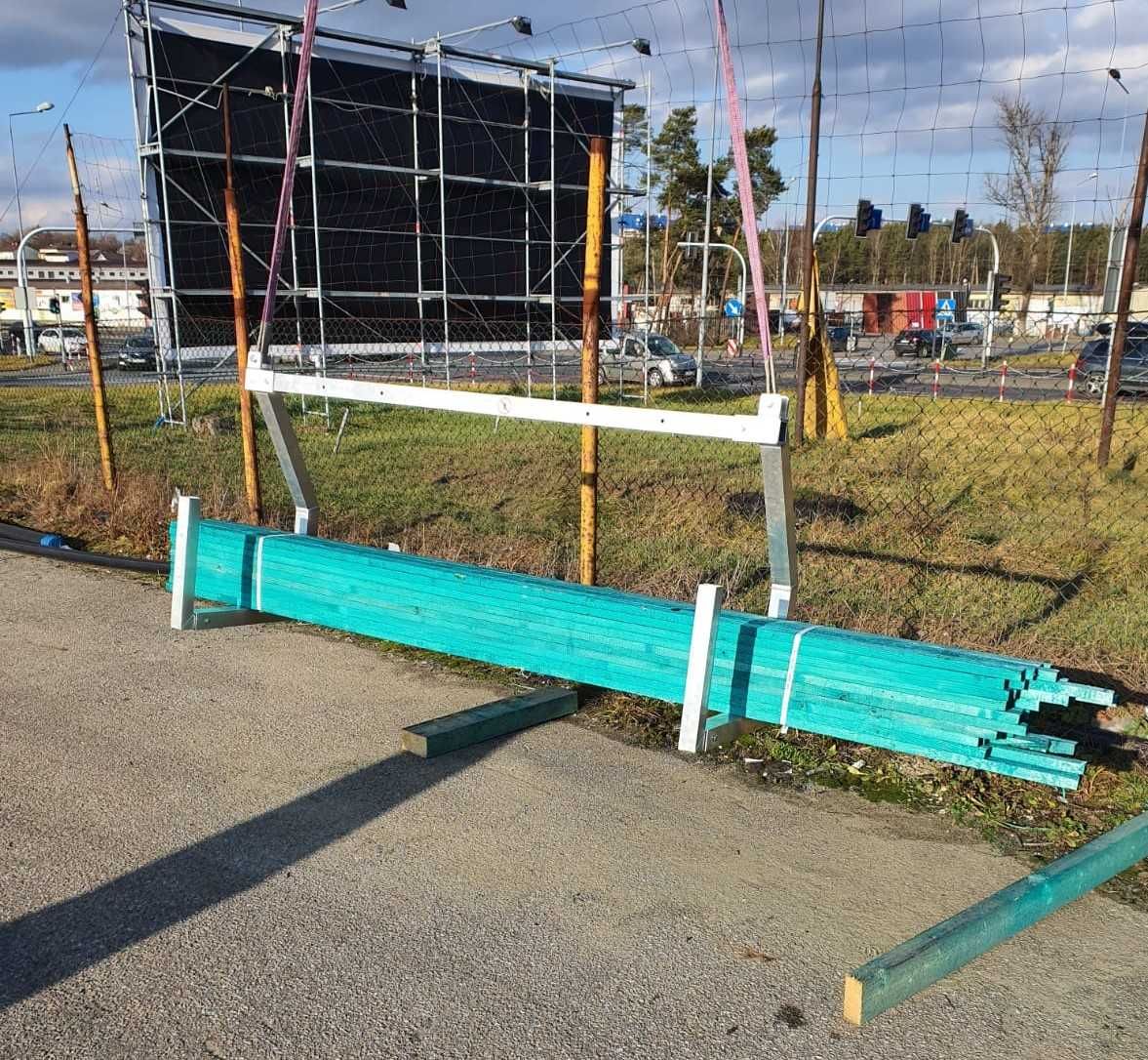 Widły aluminiowe regulowane v1  do Łat żuraw dzwig dekarski