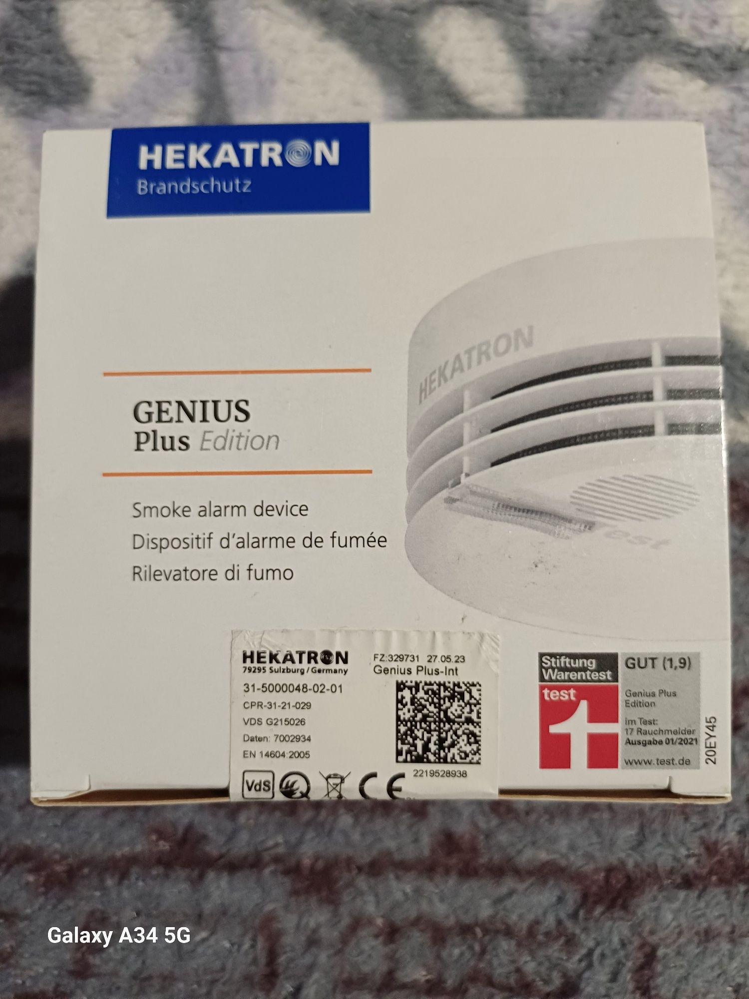 Hekatron  Genius Plus Edition датчик диму.