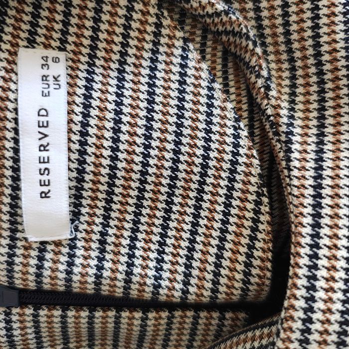 Sukienka w pepitkę Reserved 34/XS