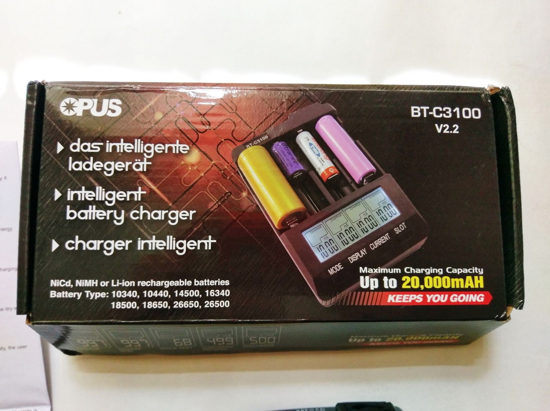 Зарядное устройство Opus BT-C3100 V2.2 21700 18650