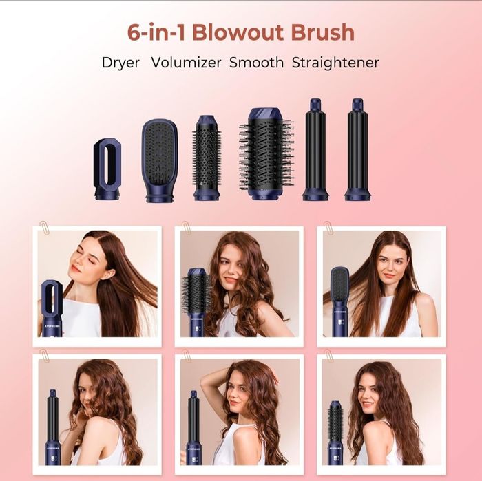 Стайлер для волосся 6 в 1 Ukliss WTDE-632 1000 Вт Багатофункціональний
