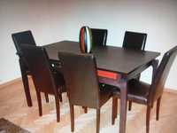 Stół +6 krzeseł +Rtv firmy VOX