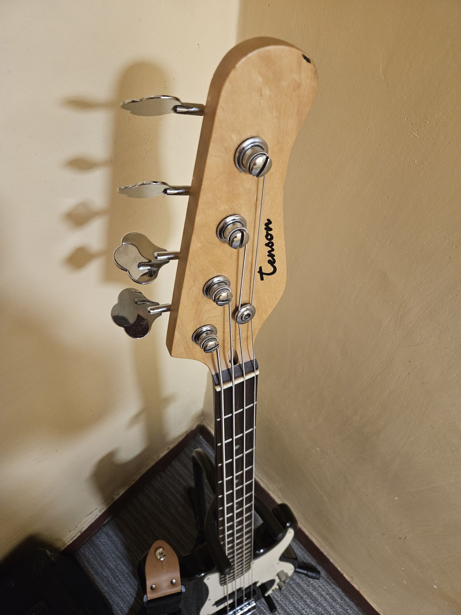 Gitara basowa Tenson PJ super stan.zestaw