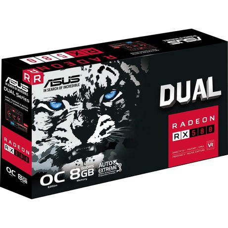 Відеокарта AMD Asus Radeon RX 580 Dual, 8 GB GDDR5, б/в