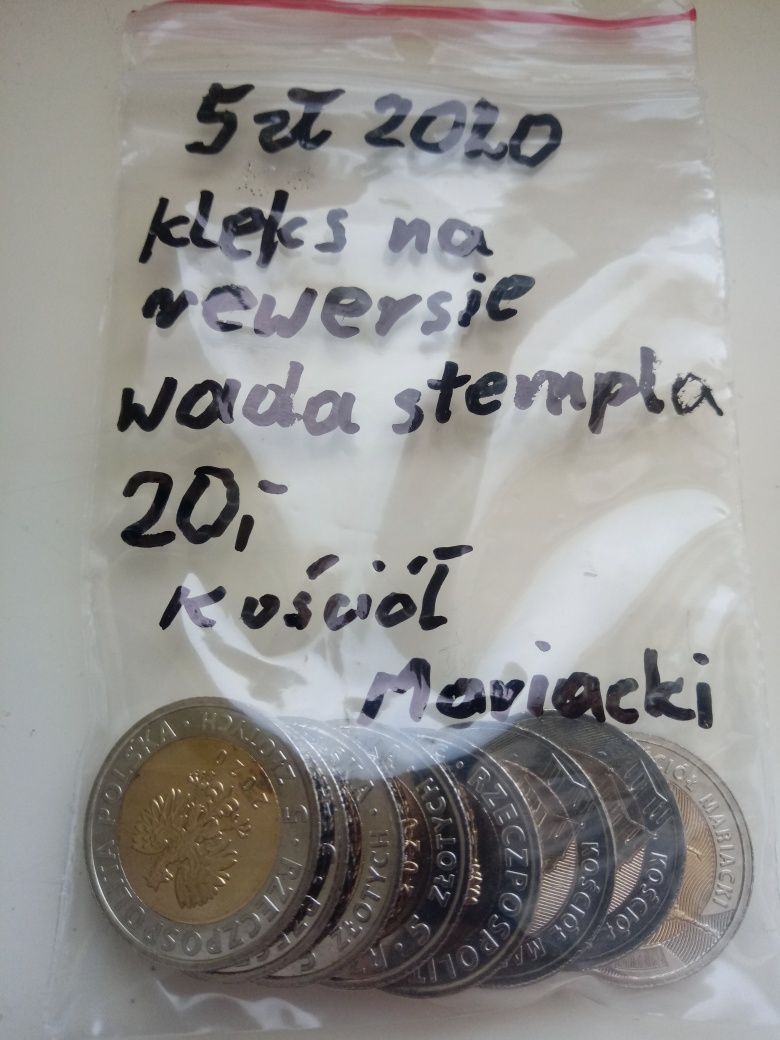 5 zł Kościół Mariacki z 2020 r destrukt