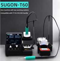 Индукционная паяльная станция Sugon T60 с ручками 210 115 Гарантия 1 г