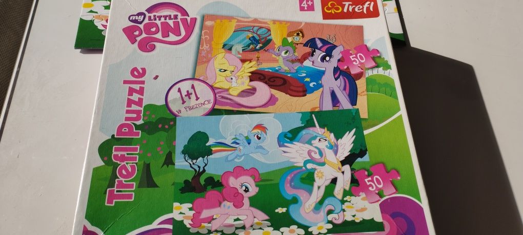 Puzzle My Little Pony Trefl 2 obrazki po 50 szt