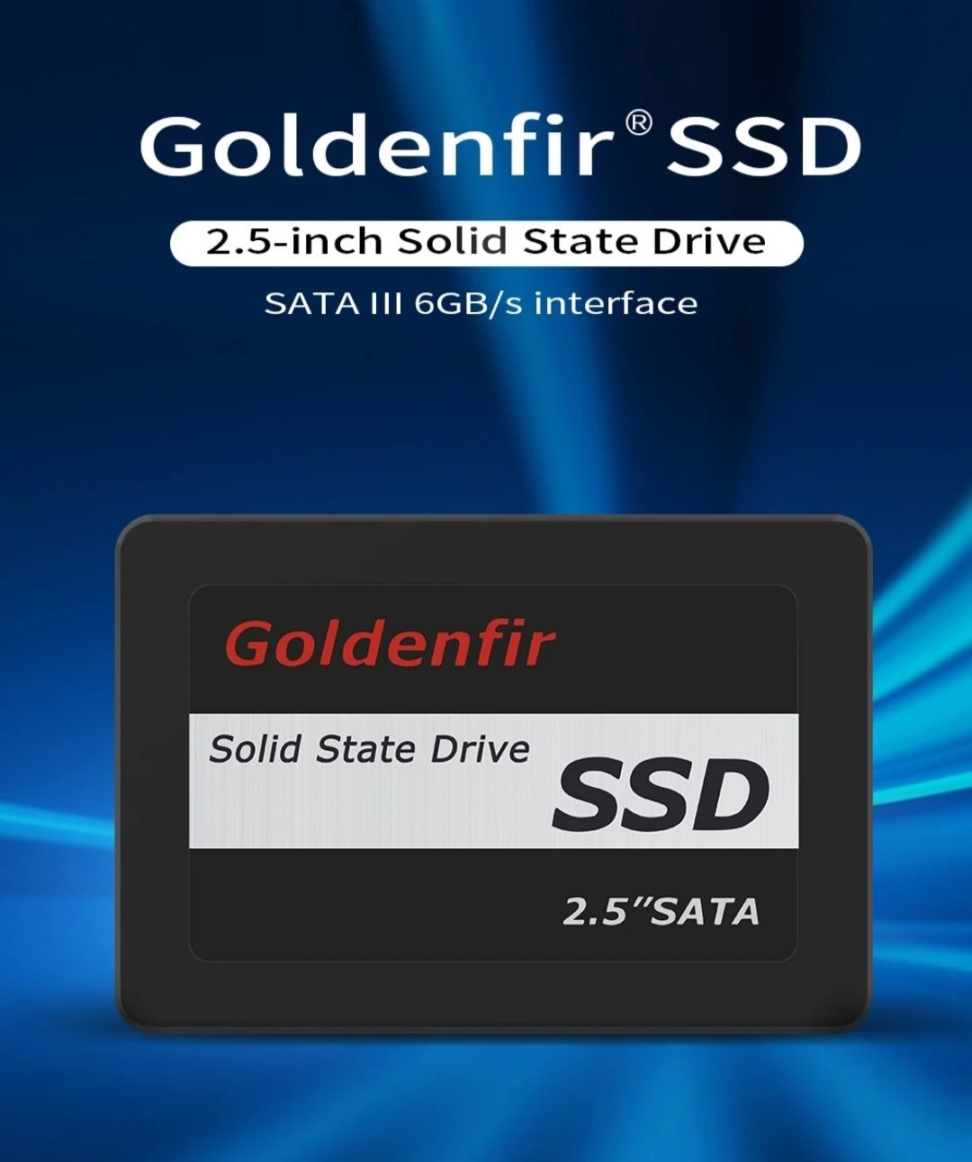 Goldenfir SSD - 120Gb
Model: T650 - 120Gb
2,5" SATA