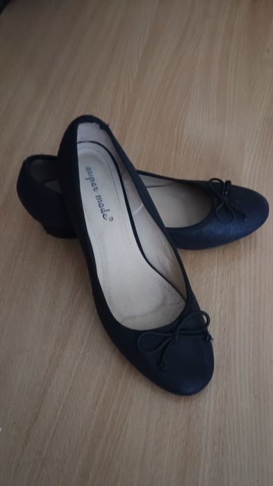 Buty 38 połyskujące święta sylwester  na klocku czarne