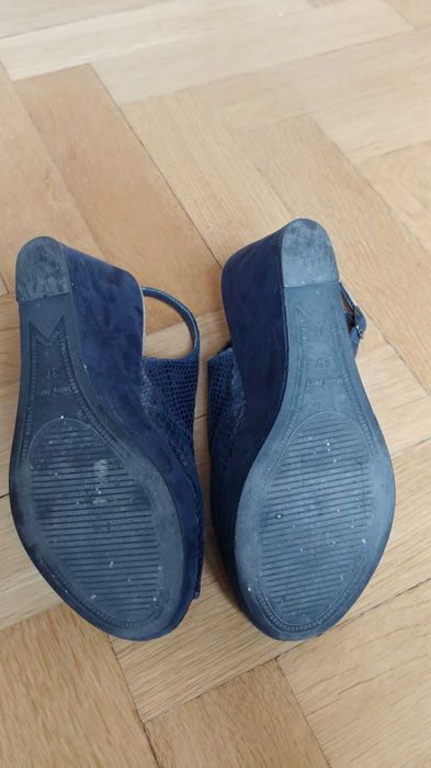 Buty sandały na koturnie Jenny Fairy roz. 37 wys. 10 cm.