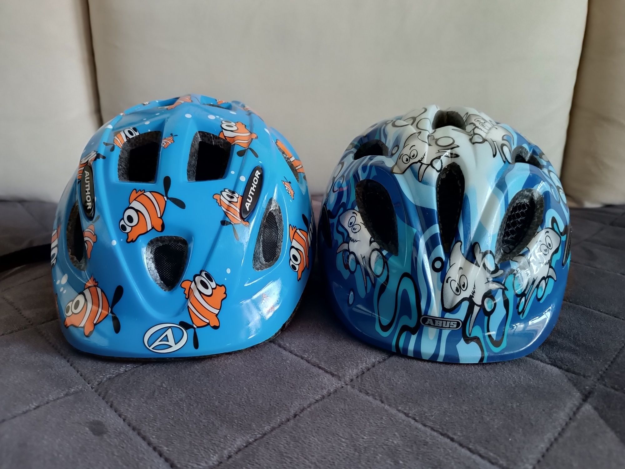 Kask dziecięcy rowerowy Amus shark 50-55, Author Nemo 48-54 z regulacj