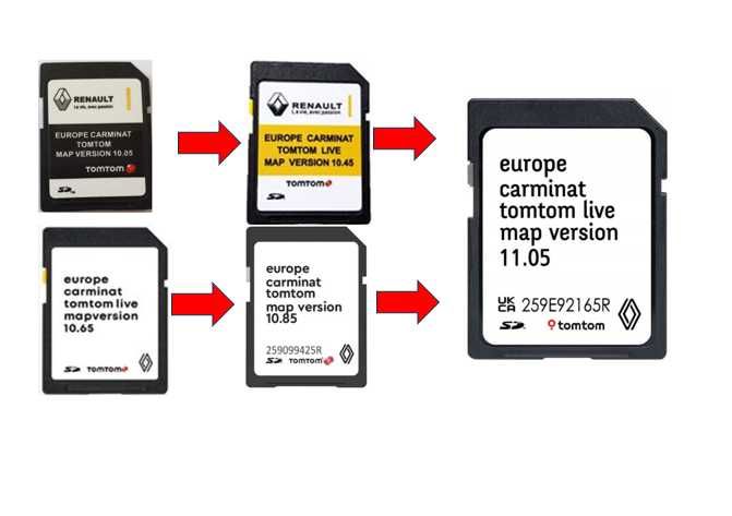 Оновлення старих карт Renault Live та R-Link Live до версії 11.05