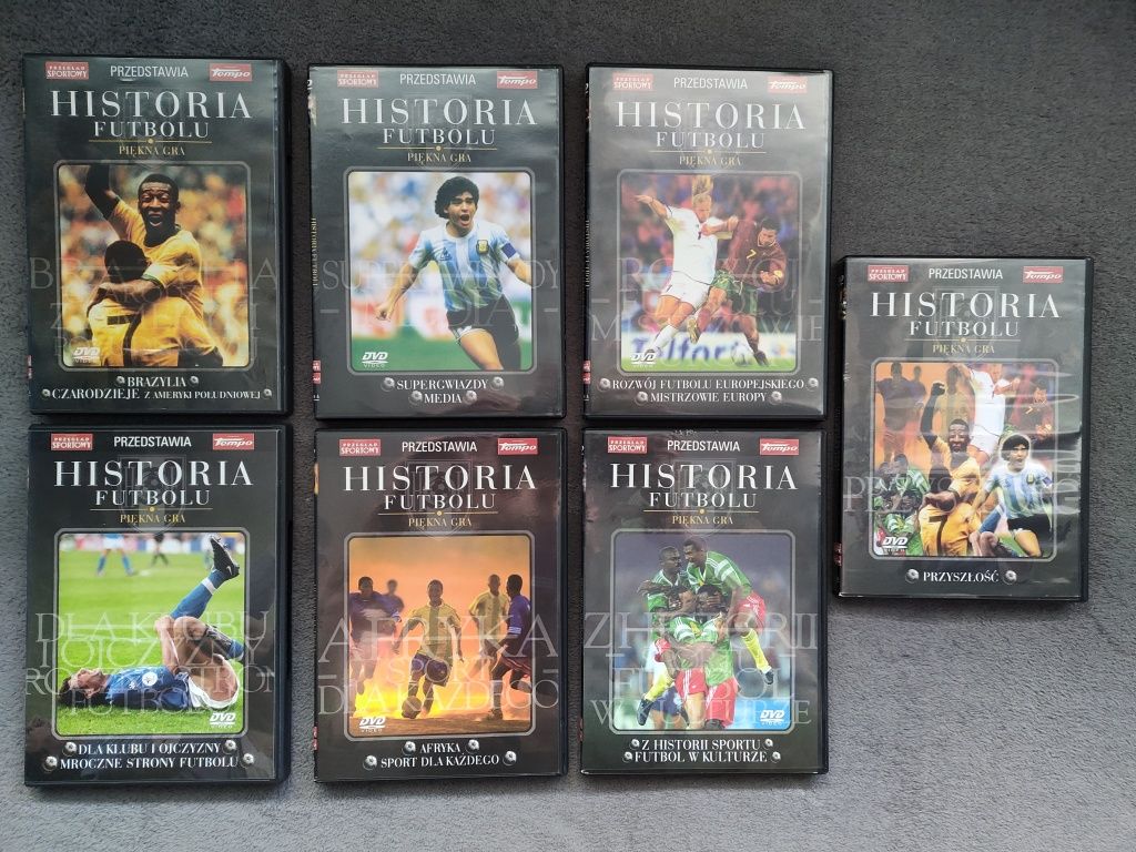 Historia Futbolu Piękna Gra. Zestaw 7x DVD. Cała kolekcja.