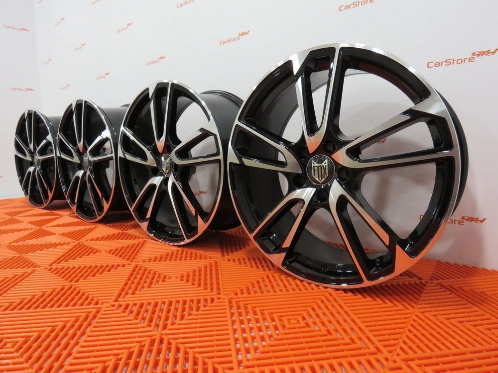 Jantes Fox MBZ 19 x 8 et 33 5x112 Preto + Maquinado