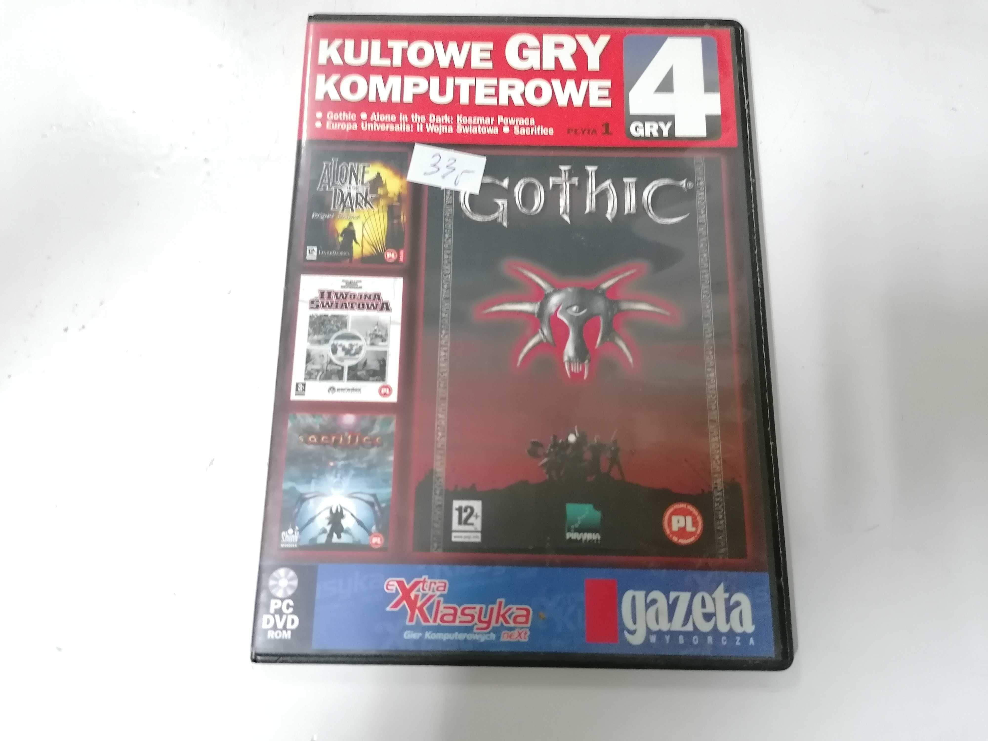 4 gry: Gothic, Alone in the dark, II wojna światowa, Sacrifice PC