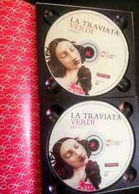 CD duplo La Traviata com libreto