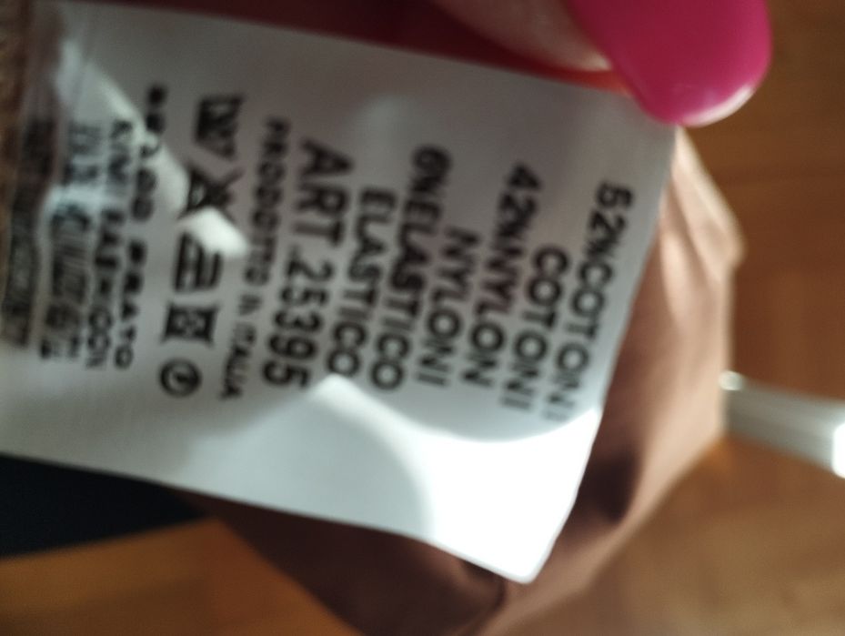 Nowe włoskie grubsze spodnie kolor czekolada , czarne wieksze