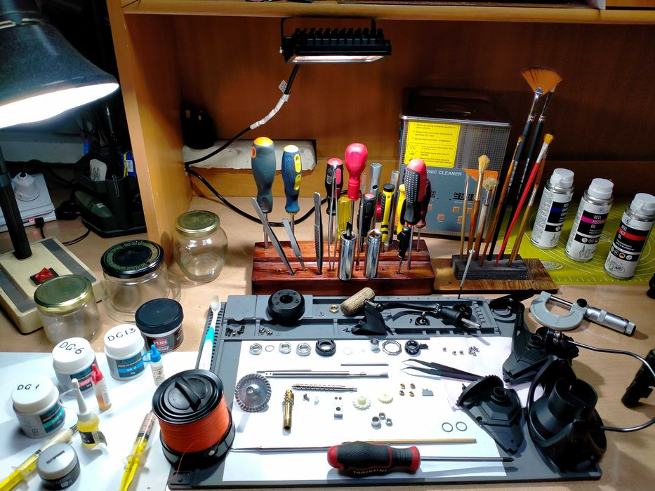 Обслуживание, ремонт, регулировка фидерных, карповых катушек.