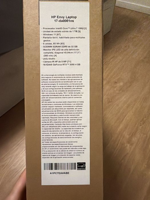 Portatil HP 1T 32Gb Ram