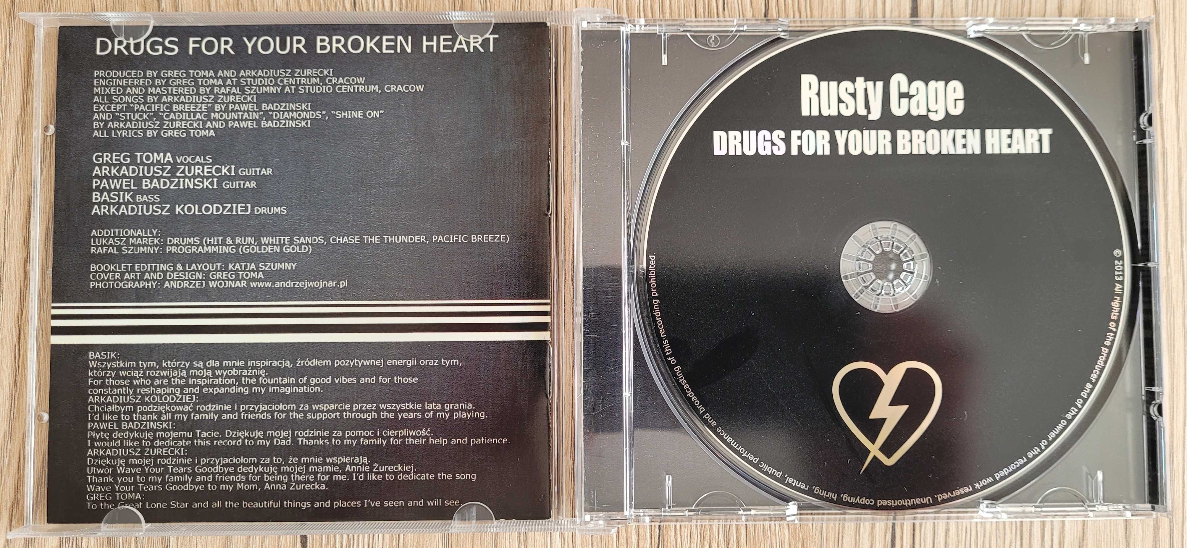 drugs for your broken heart - Rusty Cage - CD