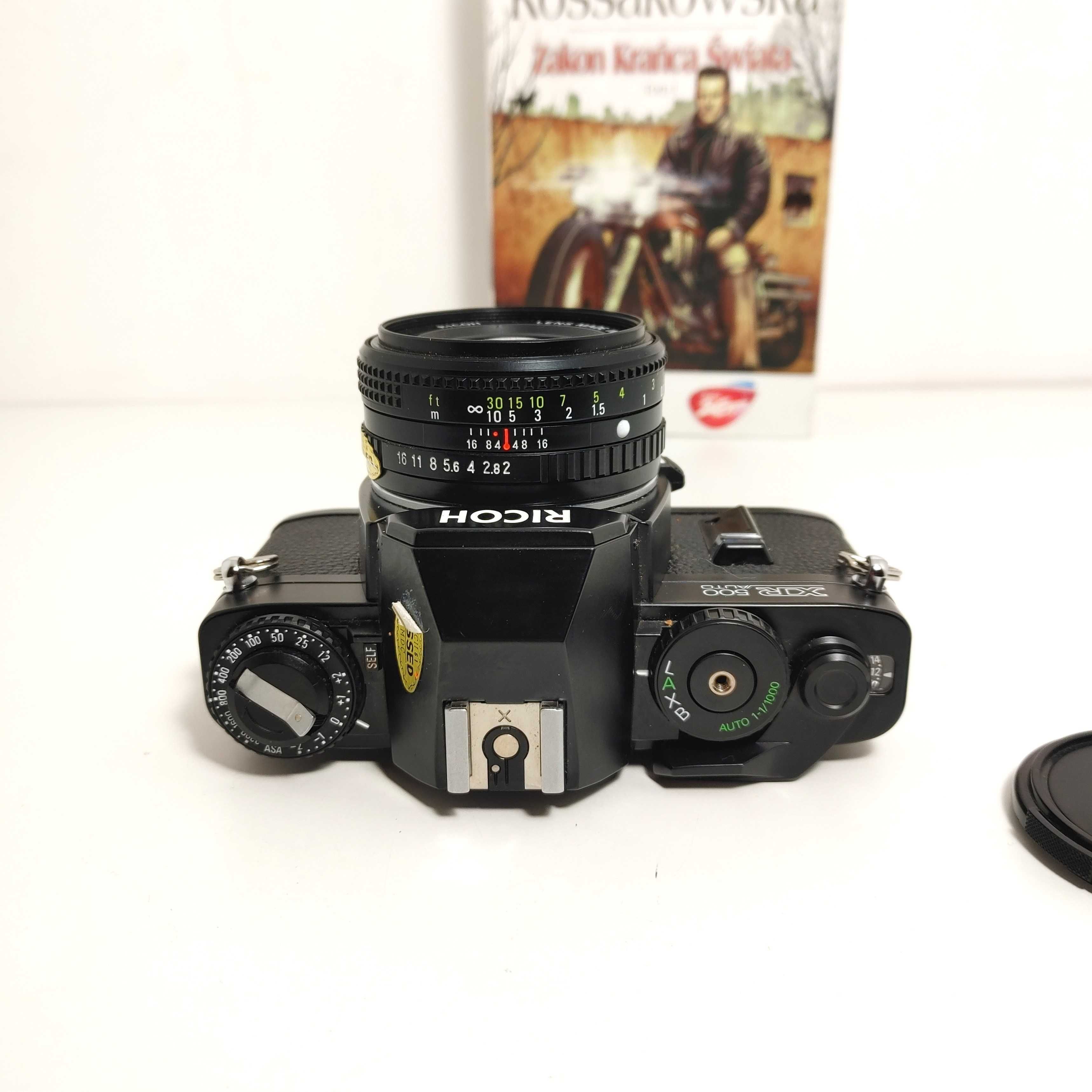 Lustrzanka analogowa jak nowa RICOH XR 500 AUTO z Rikenon 1:2 50 mm