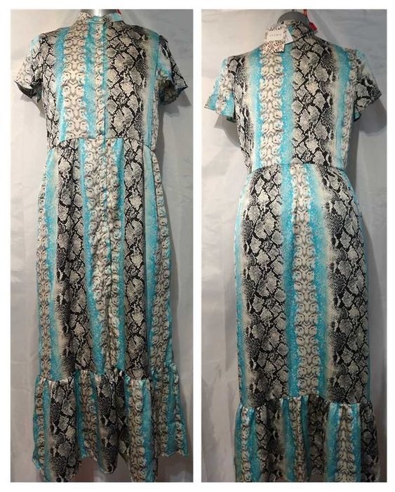 Izia Vestido maxi de manga curta Tam S (227)