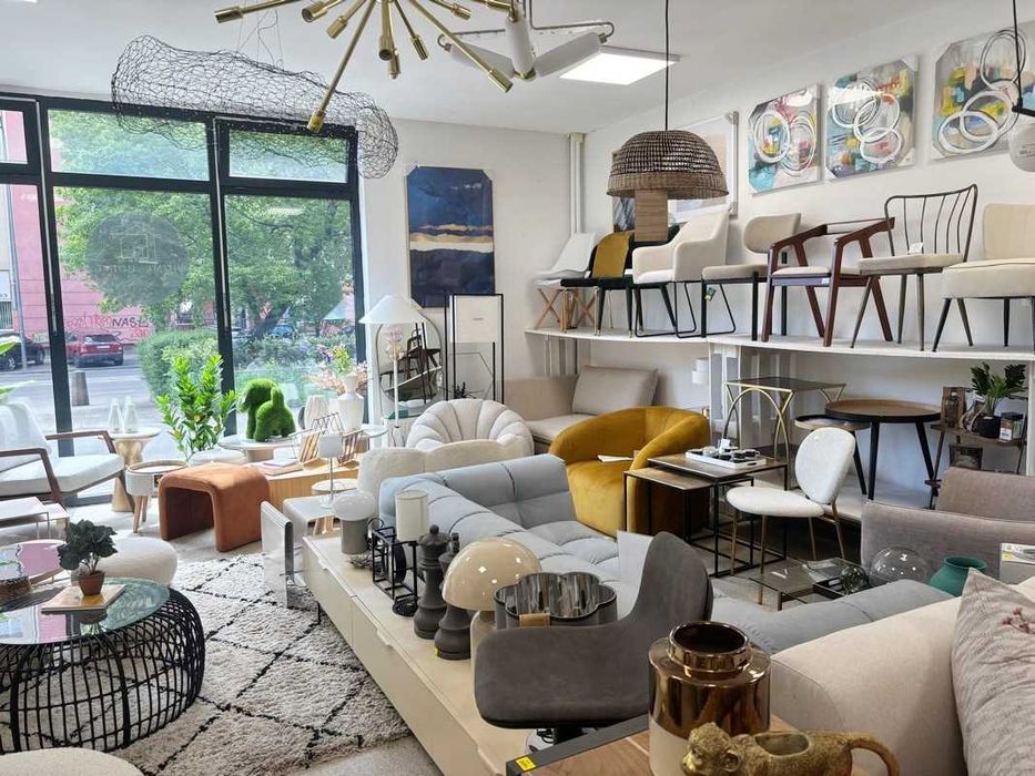 Sofa narożna 6-os. Miley Micadoni Welur jasny beż prawa 255x248x70cm