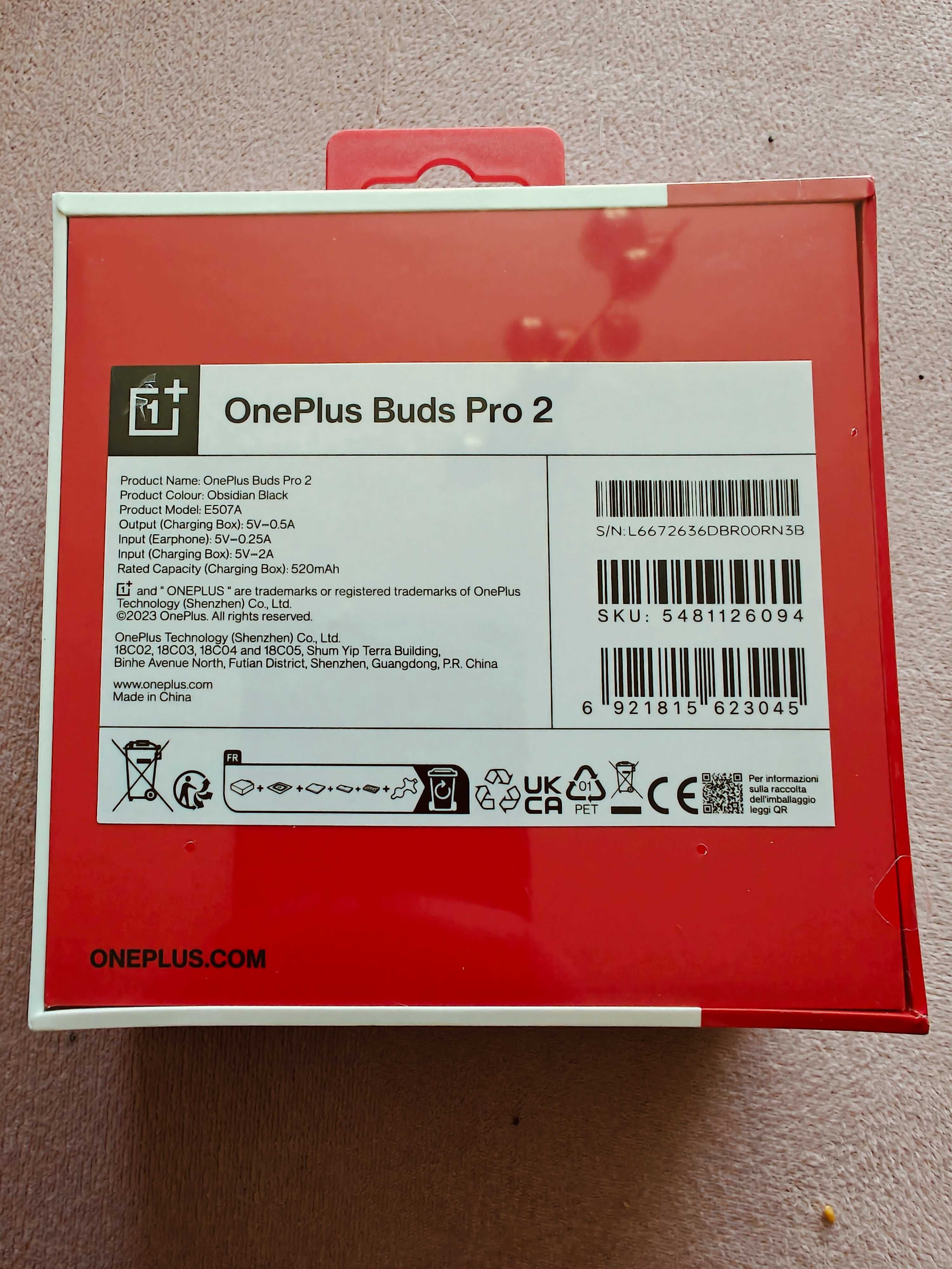 Nowe fabrycznie zapakowane OnePlus Buds Pro 2