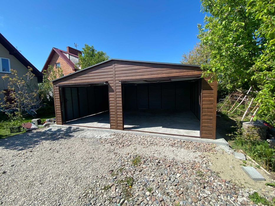 Garaż blaszany z profili OCYNK 6.00 x 5.80 BESTLine - producent!