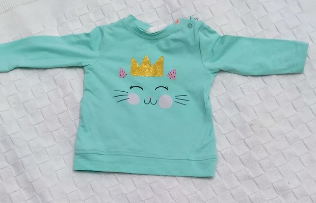 Bluzeczka dla dziewczynki kotek 62 Coccodrillo