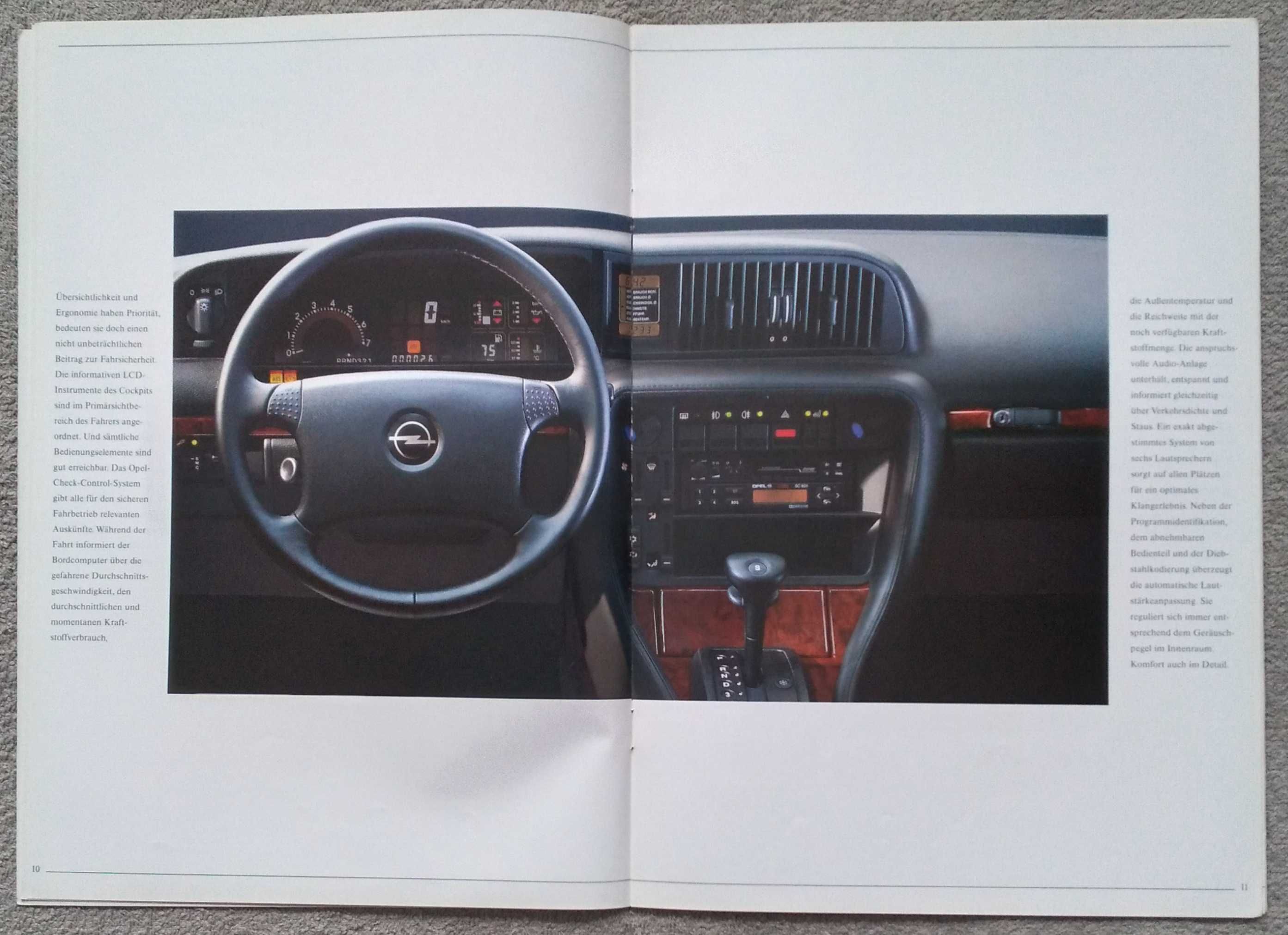 Prospekt Opel Senator rok 1990