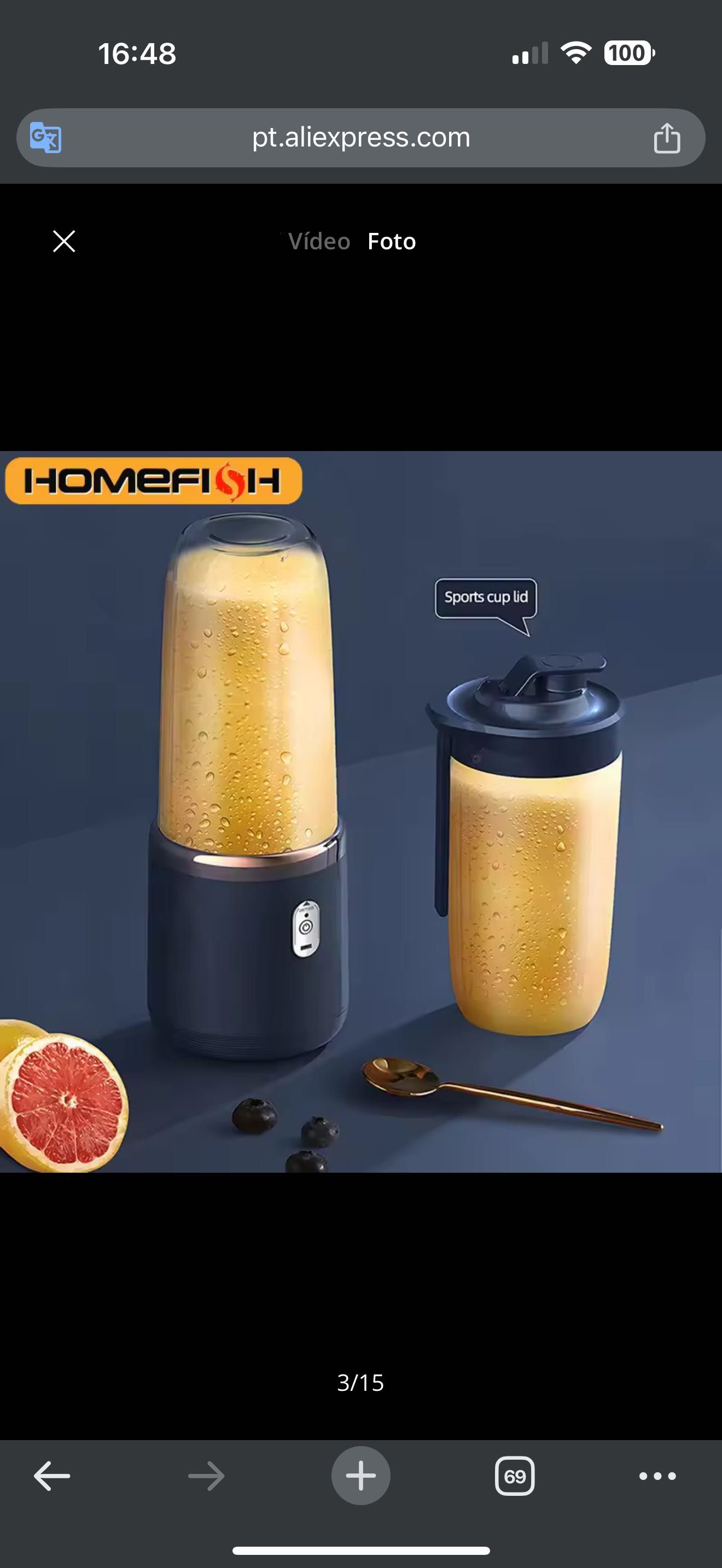 Mini Liquidificadora Portátil USB  NOVA