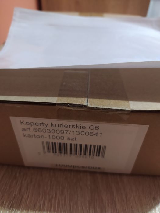 Przylgi C6 kangurki kurierskie 1000 szt. nowe w oryginalnym opakowaniu