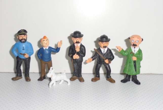 coleção completa boneco figuras pvc Tintin Portugal bertrand