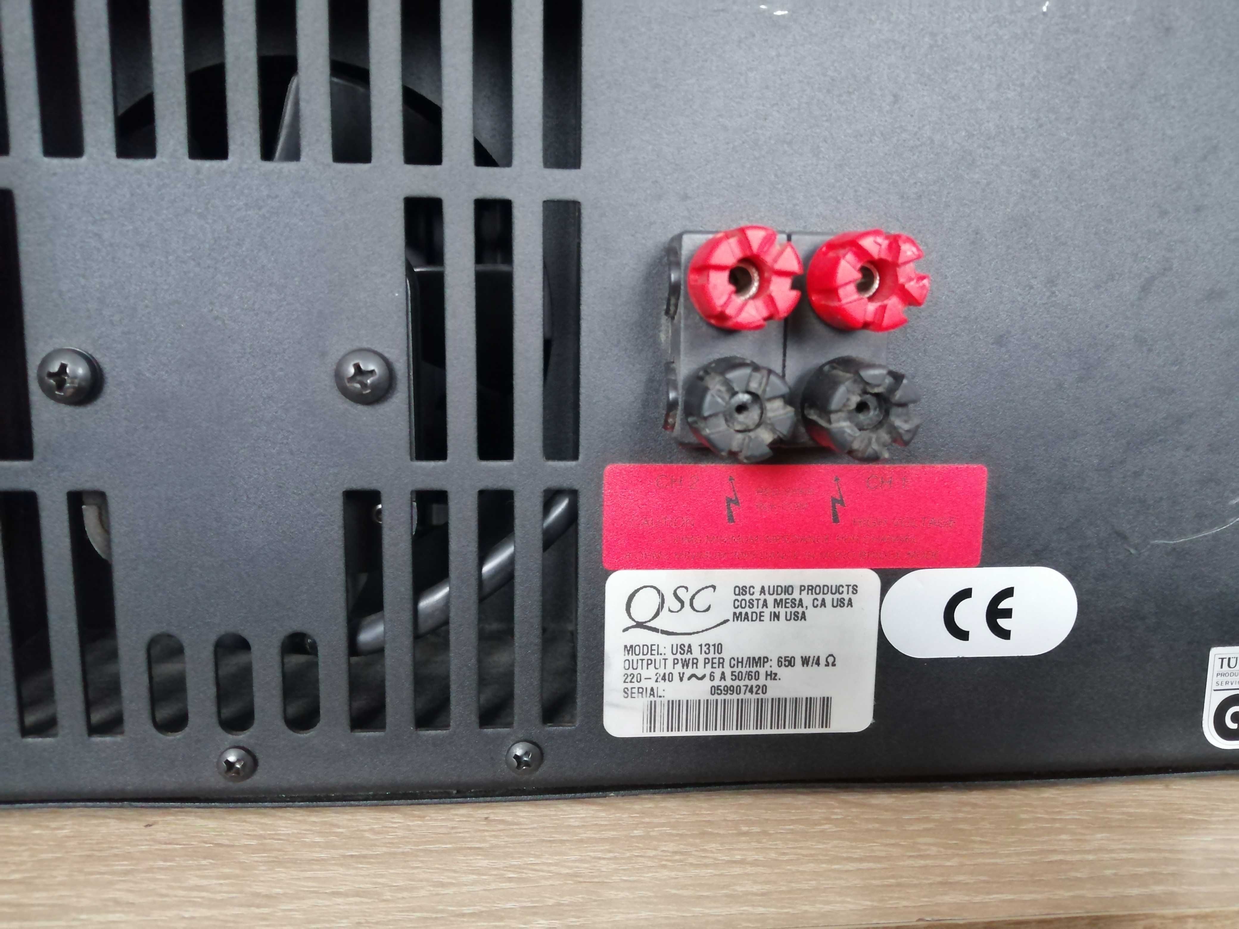 Qsc usa 1310 końcówka mocy qsc usa 900 wzmacniacz qsc 1400
