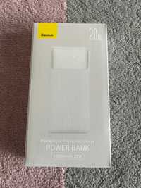 Powerbank BASEUS Bipow - 10 000mAh LCD Quick Charge PD 20W biały