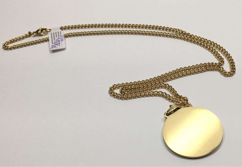 Złoty męski łańcuszek VERSACE•wybite próby pozłacany 18K 0,750