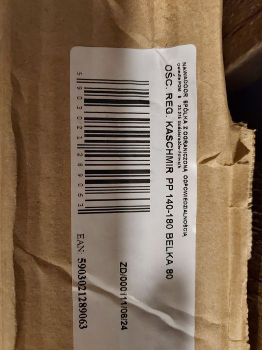 Ościeżnica regulowana Nowador, kaszmir z belką, 140-180