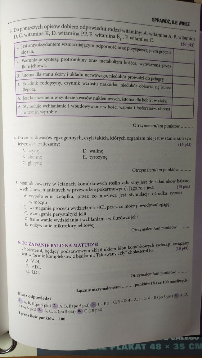 Matura biologia vademecum GREG