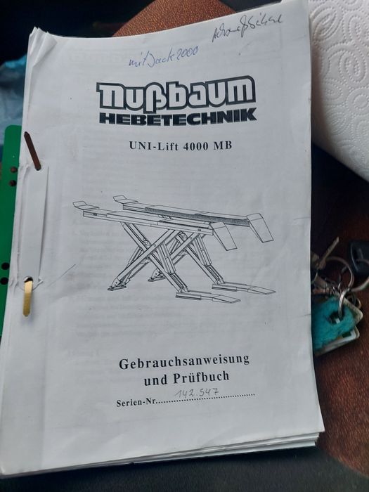 Nusbaum uni-lift 4000mb podnośnik najazdowy