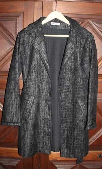 Casaco preto em camurça