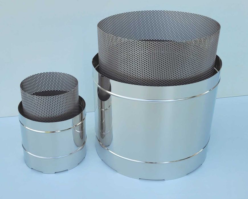 Elementy prasy, prasa do owoców ze stali nierdzewnej - kosz i tłok