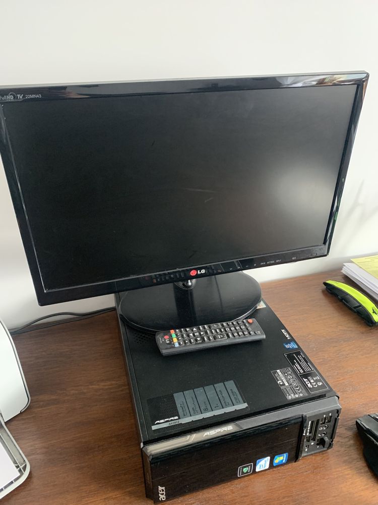 Komputer acer z monitorem tv