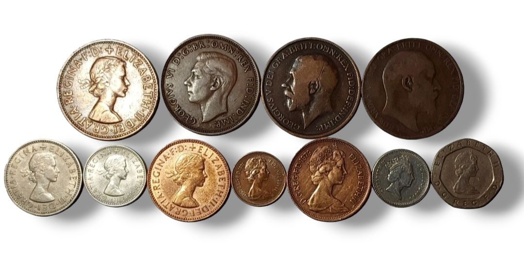 Набір монет старої Британії
